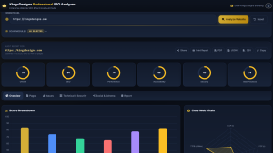 Professional SEO Analyzer online tool for auditing websites, analyzing SEO performance, and identifying optimization opportunities